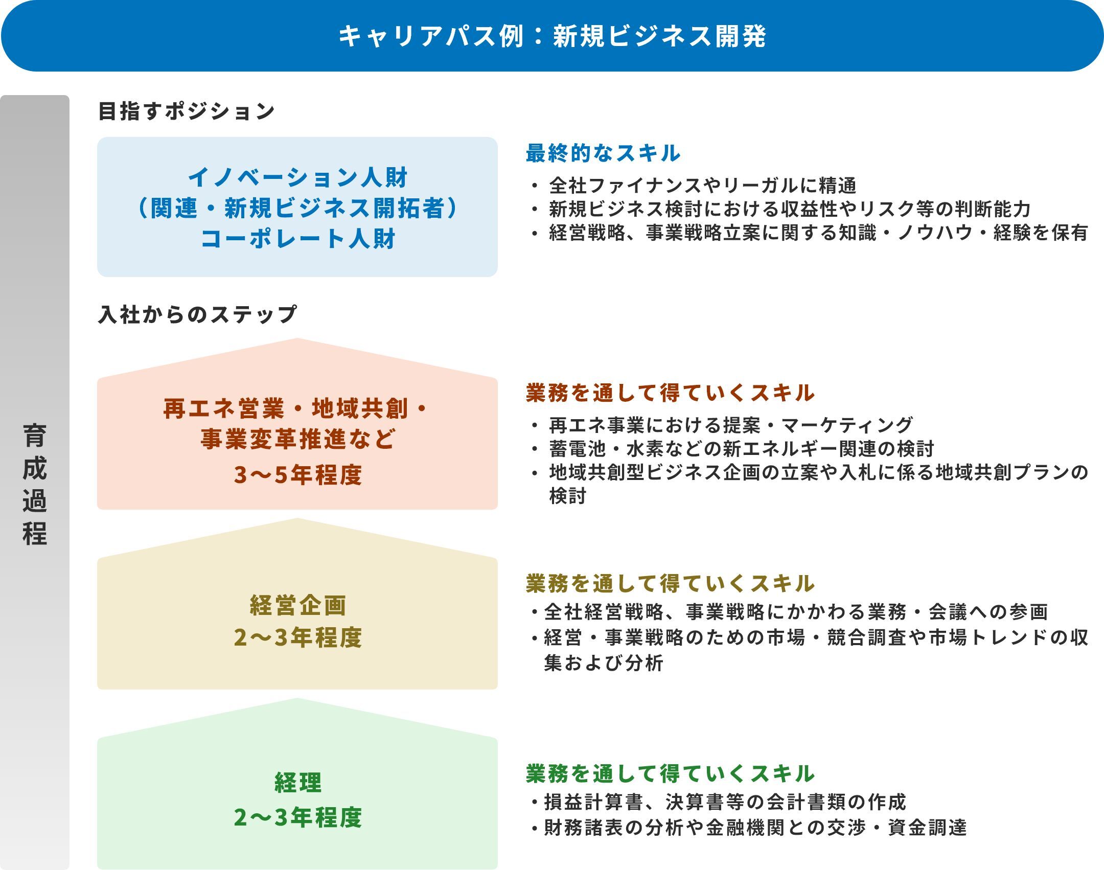 キャリアパス例：新規ビジネス開発